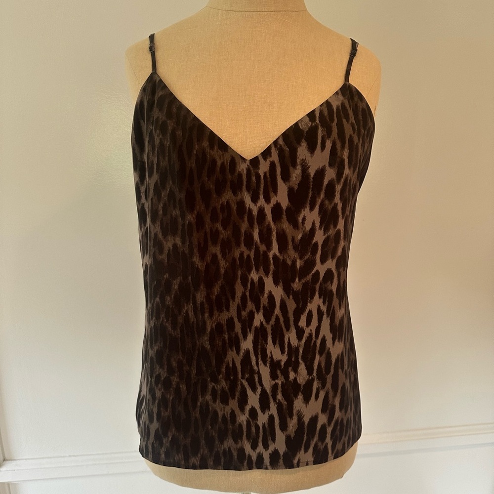 L’Agence leopard printed silk camisole. Size Small.